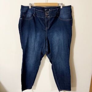 Torrid Womens Skinny Blue Jeans Denim Size 22 Short